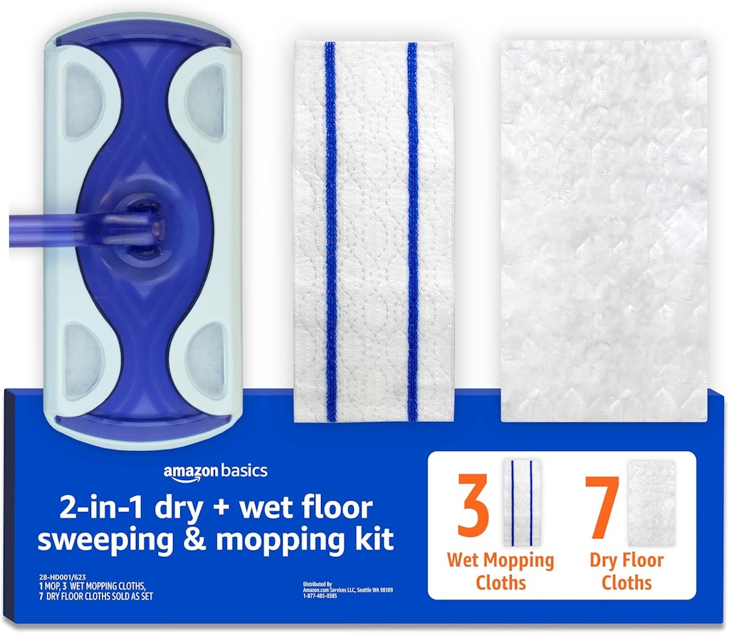 Amazon Basics Wet & Dry Sweeper Kit: $10