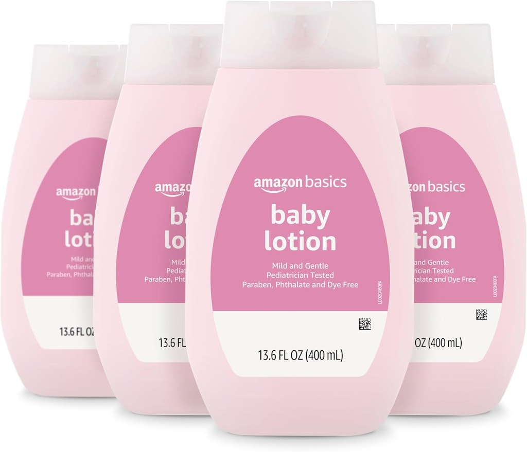 Amazon Basics Baby Lotion 13.6-oz Bottle 4-Pack: $8.98 Amazon Basics Baby Lotion 13.6-oz Bottle 4-Pack: $8.98