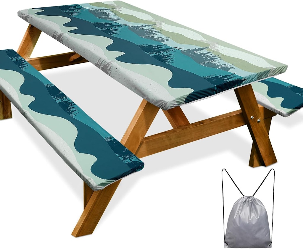 60" Picnic Table Cover with Bench Covers: $16.99 60" Picnic Table Cover with Bench Covers: $16.99