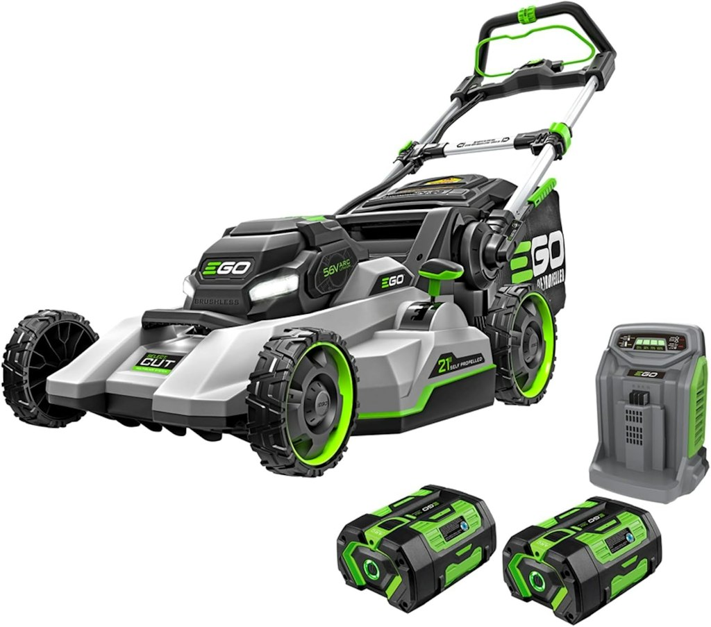 EGO Power+ Electric Lawn Mower w/ 56V 6.0Ah Batteries and Rapid Charger: $664 w/ Prime