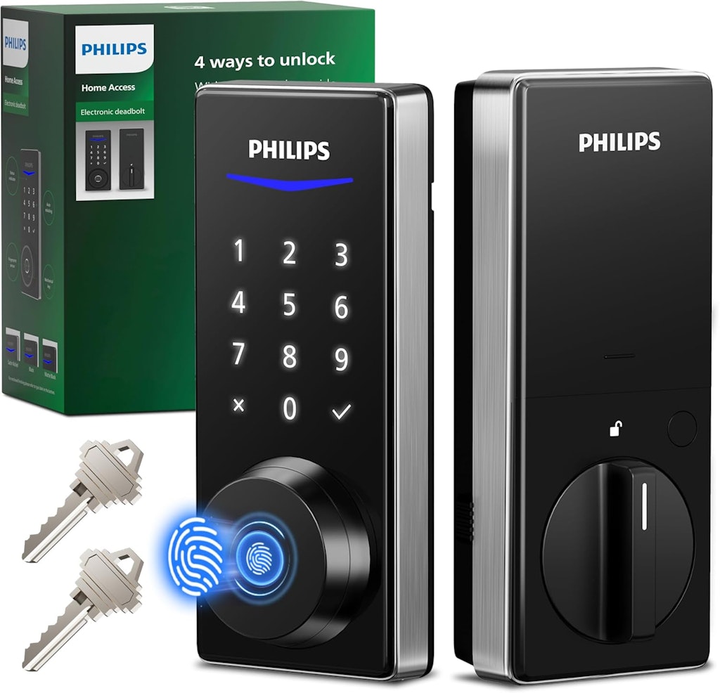 Philips Fingerprint Electronic Door Lock: $80