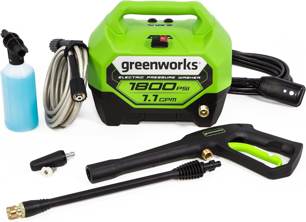 Greenworks 1800 PSI Electric Pressure Washer: $90