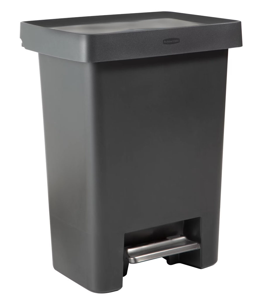 Rubbermaid 19-Gallon High Capacity Step-on Indoor Kitchen Trash Can : $44.86 Rubbermaid 19-Gallon High Capacity Step-on Indoor Kitchen Trash Can : $44.86