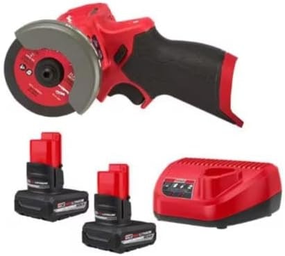 Milwaukee M12 FUEL 12V Lithium-Ion Brushless Cordless 3" Cut Off Saw w/ 2 Batteries and Charger: $189
