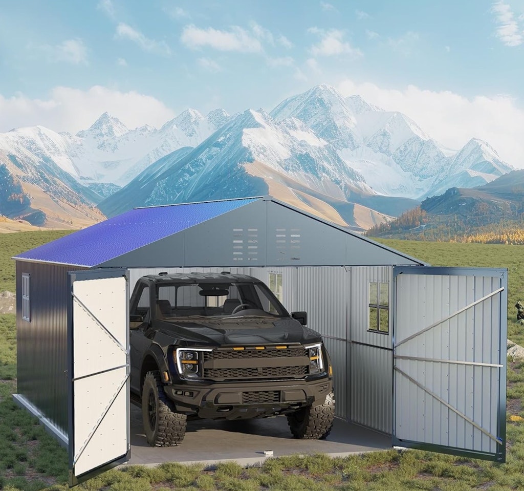 GarveeLife 12x20-Foot Metal Enclosed Carport: $900 GarveeLife 12x20-Foot Metal Enclosed Carport: $900