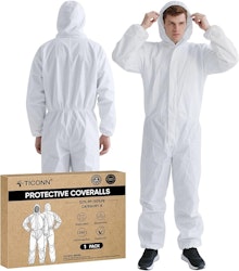 Ticonn Disposable Coveralls w/ Hood for $8 + free shipping