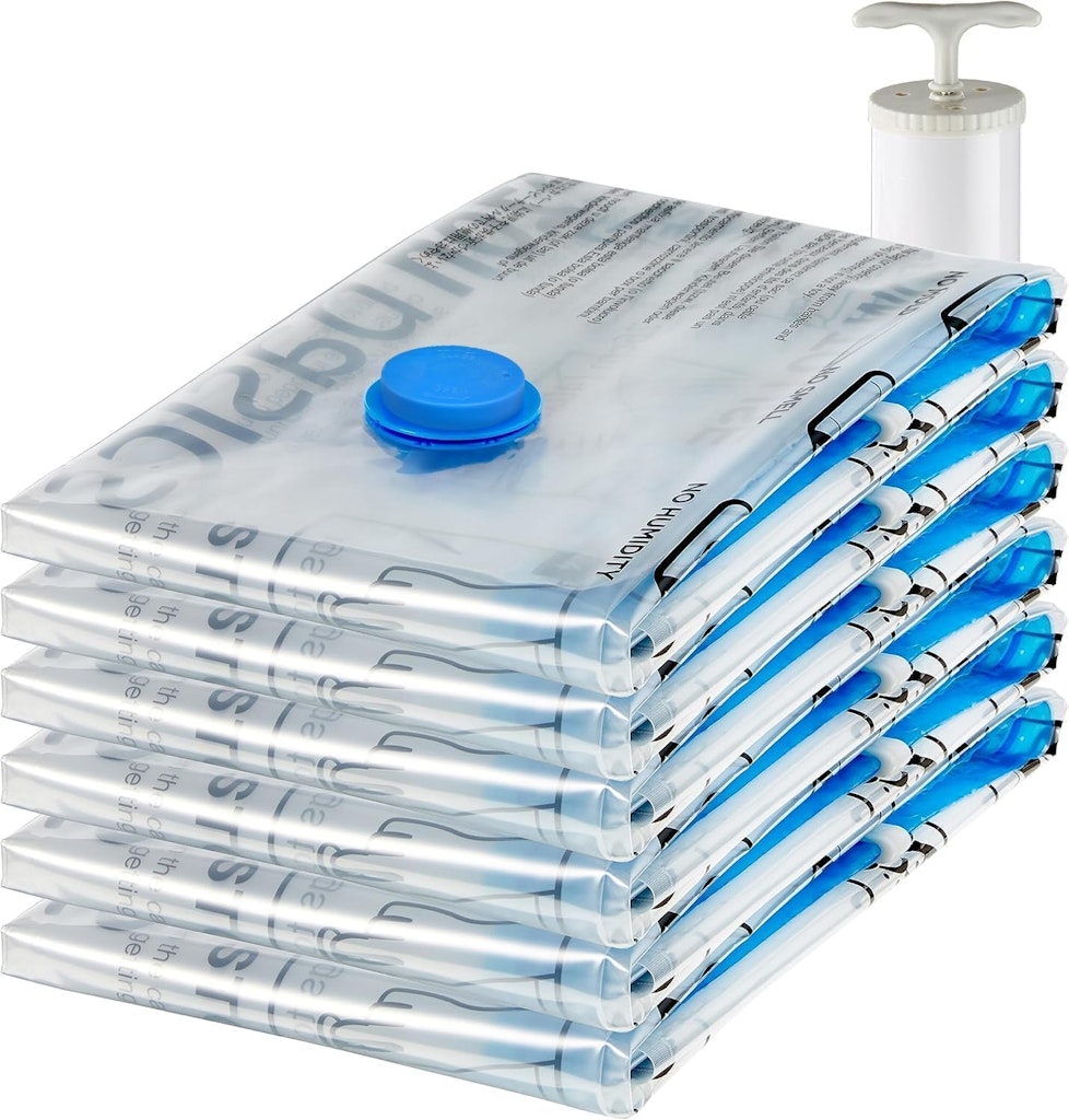 Amazon Basics Vacuum Compression Space Saving Storage Bag 6-Pack: $14 Amazon Basics Vacuum Compression Space Saving Storage Bag 6-Pack: $14