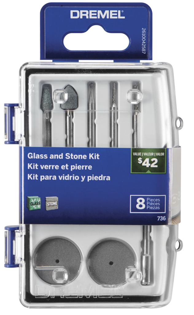 Dremel Glass & Stone Rotary Tool 8-Piece Micro Accessory Kit: $7