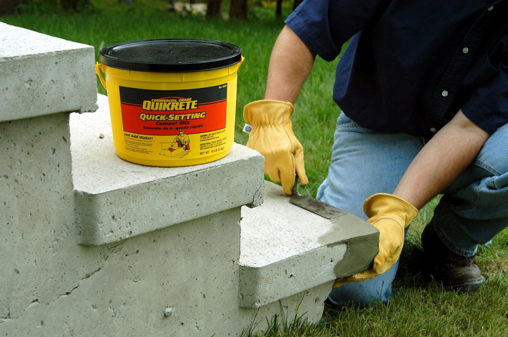 Quikrete Fast Setting 10-lb. Concrete Crack Repair: $11