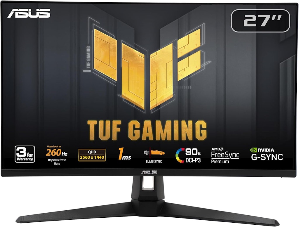 Asus TUF Gaming 27" 1440p HDR 260Hz FreeSync LED Monitor: $229 Asus TUF Gaming 27" 1440p HDR 260Hz FreeSync LED Monitor: $229