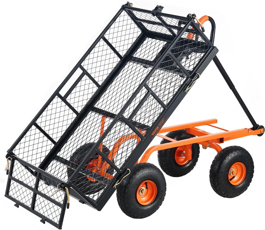 Vevor 400-lb. Steel Garden Dump Cart: $92.99