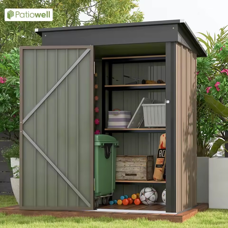 Patiowell 5x3-Foot Sloped Storage Shed: $86.22