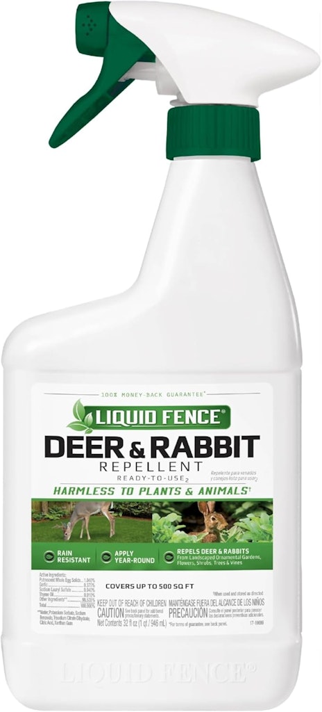 Liquid Fence 32-oz. Deer & Rabbit Repellant Spray: $7.19 w/ Prime