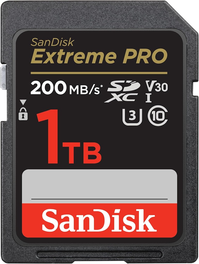 SanDisk 1TB Extreme Pro SDXC UHS-I Card: $116.99 SanDisk 1TB Extreme Pro SDXC UHS-I Card: $116.99
