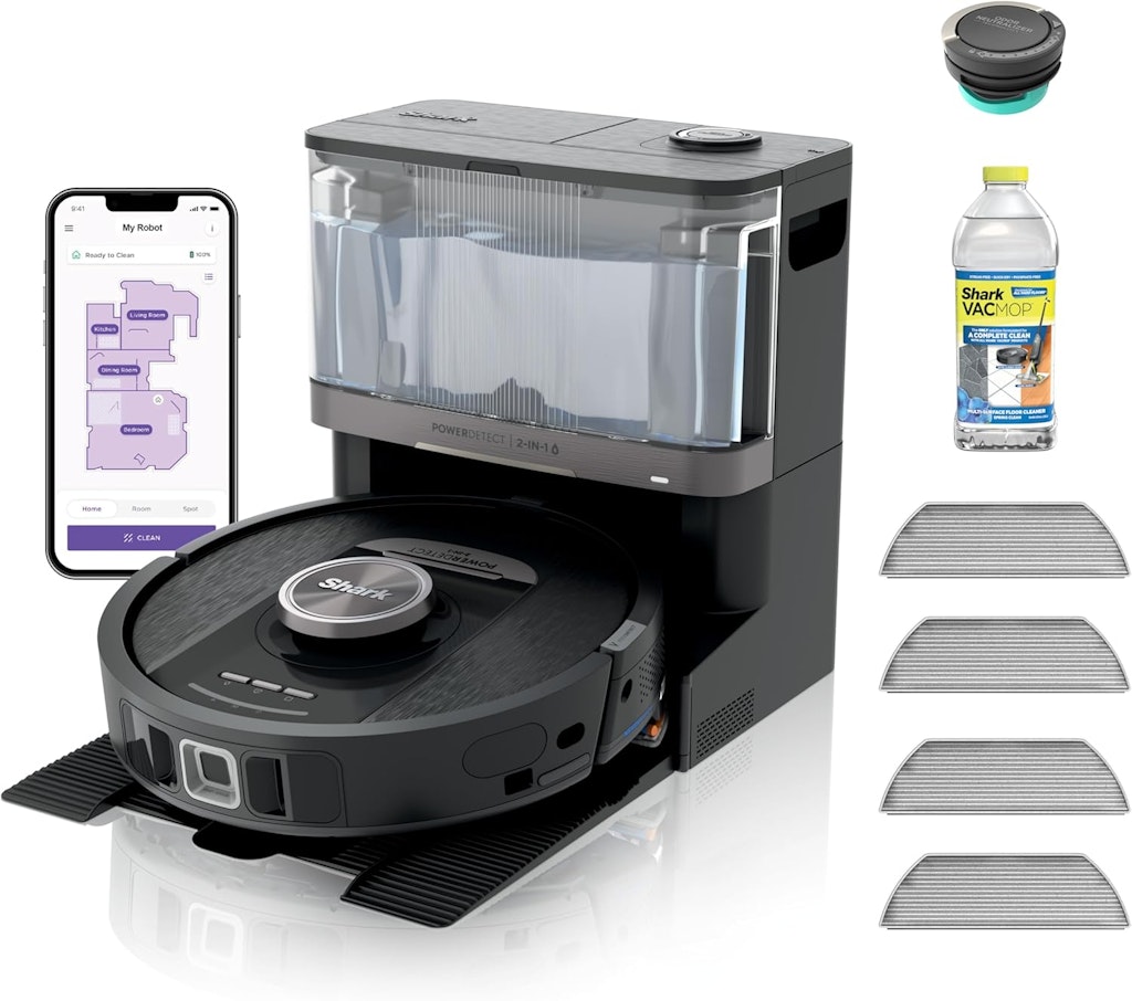 Shark PowerDetect NeverTouch Self-Empty/Self-Refill Robot Vacuum and Mop: $450