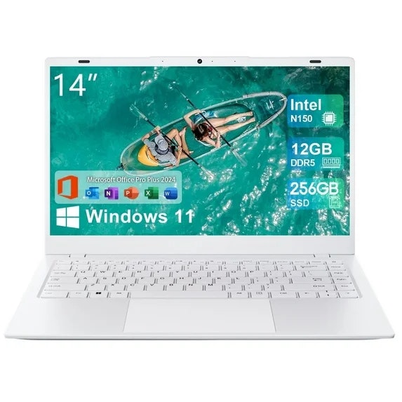 12th-Gen. N150 14" Laptop w/ 128GB RAM, 256GB SSD: $210