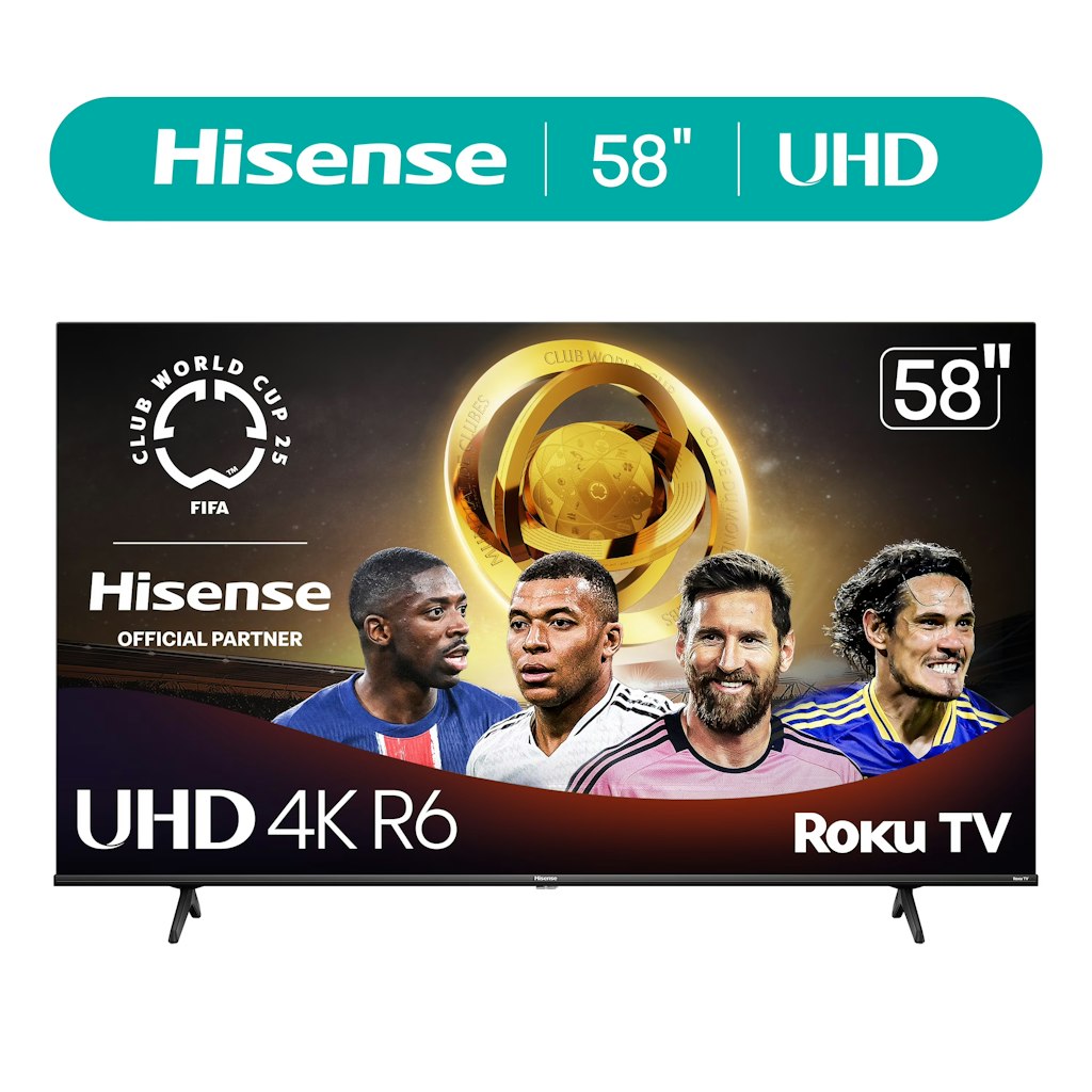 Hisense R6 Series 58R6E3 58" 4K HDR LED UHD Roku Smart TV: $214 Hisense R6 Series 58R6E3 58" 4K HDR LED UHD Roku Smart TV: $214