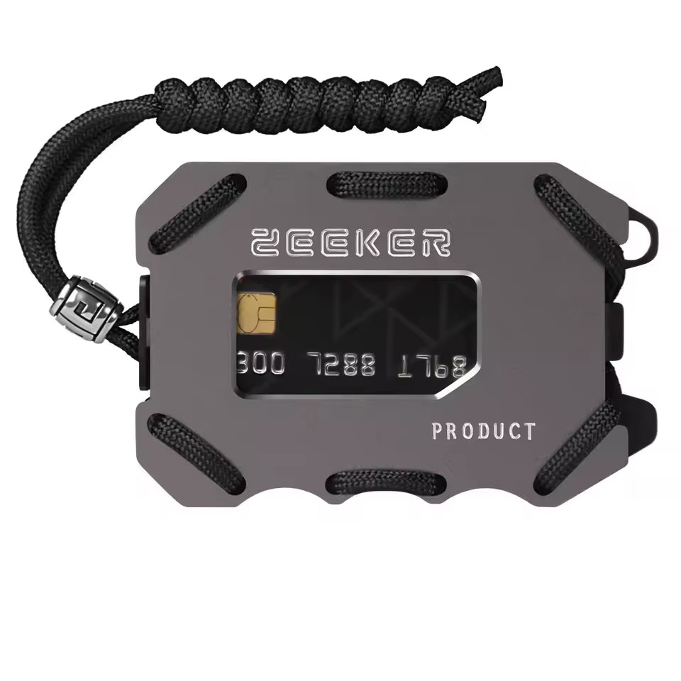 Zeeker Metal Paracord Slim Wallet: $11.67