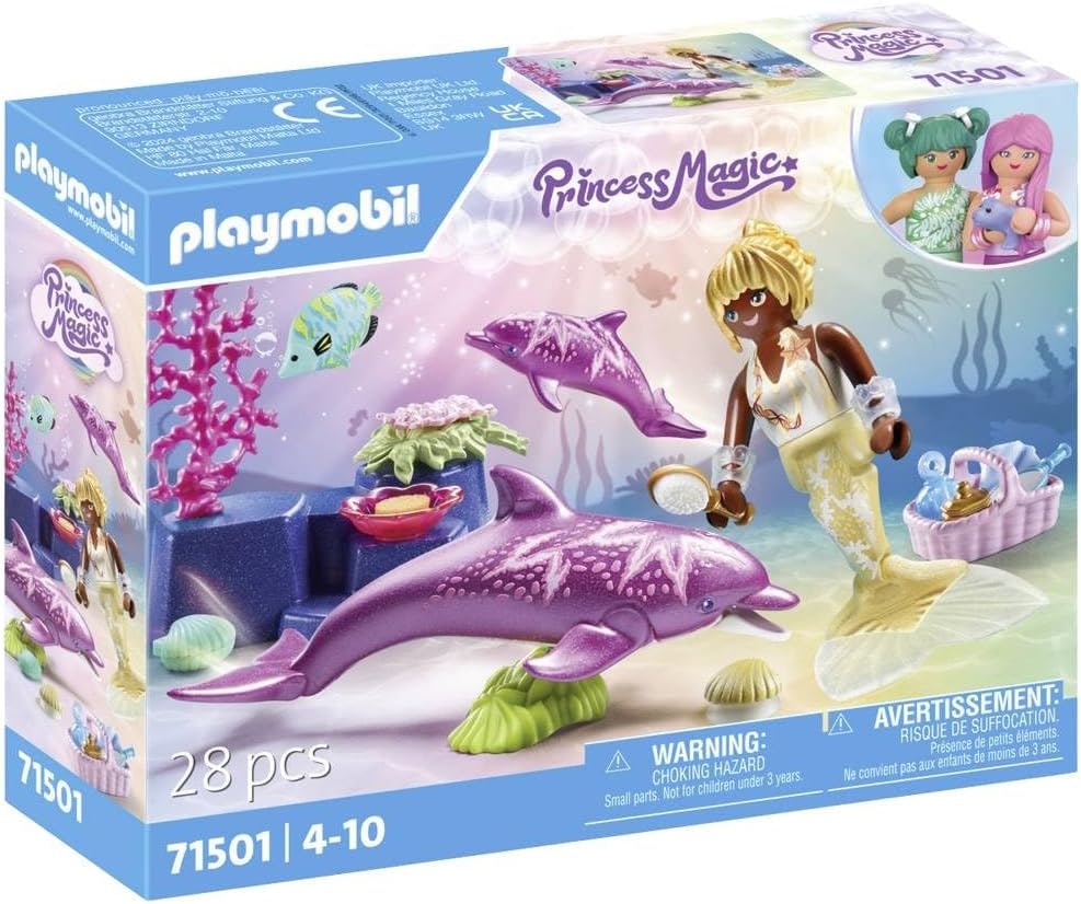 Playmobil Mermaid with Dolphins: $19