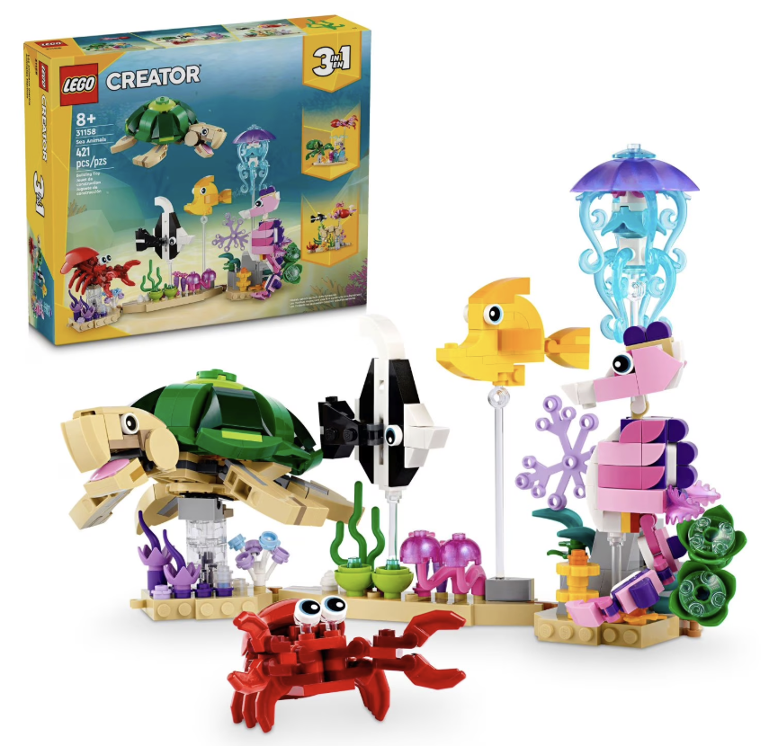 LEGO Creator 3-in-1 Sea Animals Building Set: $15