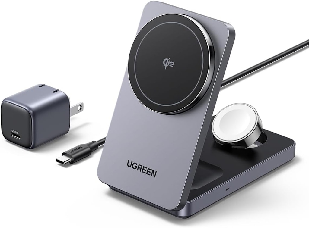 UGREEN MagFlow Qi2 3-in-1 Charger Station: $70 w/ Prime
