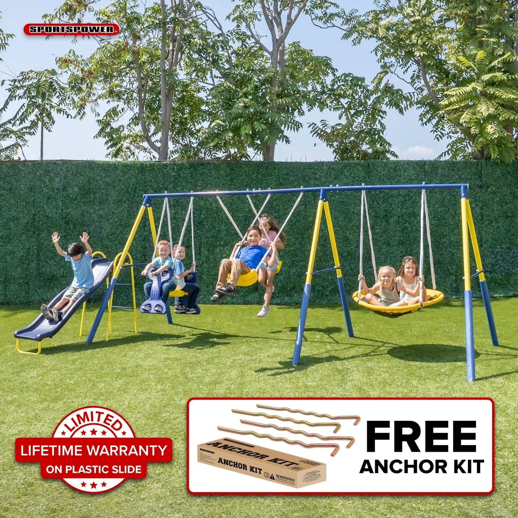 Sportspower Super Star Metal Swing Set: $199.99 Sportspower Super Star Metal Swing Set: $199.99
