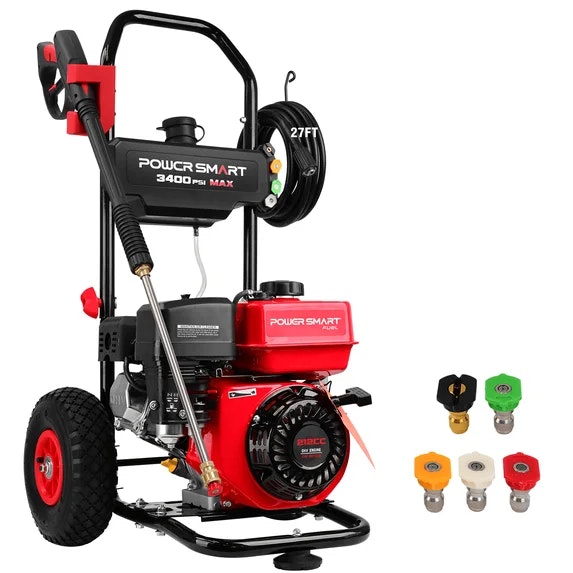 PowerSmart 3,400-PSI Gas Pressure Washer: $270 PowerSmart 3,400-PSI Gas Pressure Washer: $270