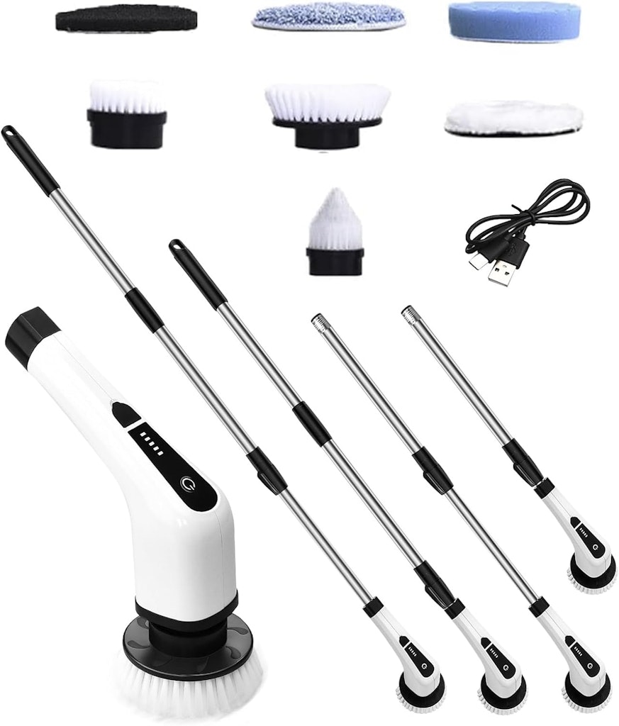 Electric Spin Scrubber Cleaning Brush: $14