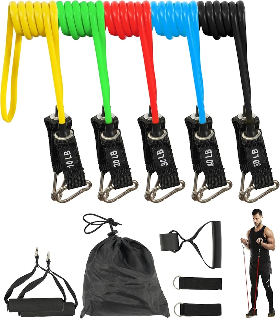Fitvids 5-Level Resistance Loop Bands Set: $9.90