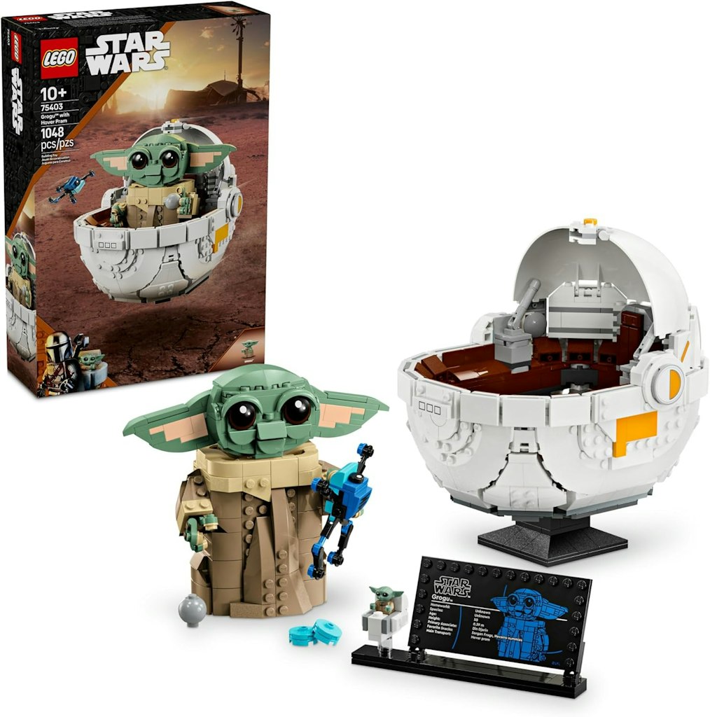 LEGO Star Wars: The Mandalorian Grogu with Hover Pram Building Set: $62.90
