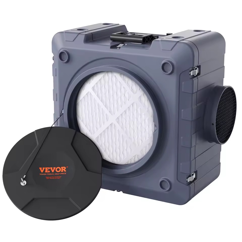 SucceBuy 550 CFM 3-Stage Filtration Negative Air Cleaner Machine: $216.60
