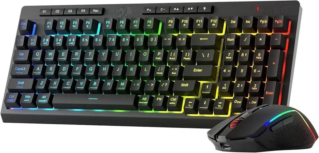 Redragon S142 Wireless Gaming Keyboard and Mouse Combo: $35