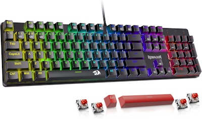 104-Key Mechanical Gaming Keyboard for $25 + free shipping w/ Prime