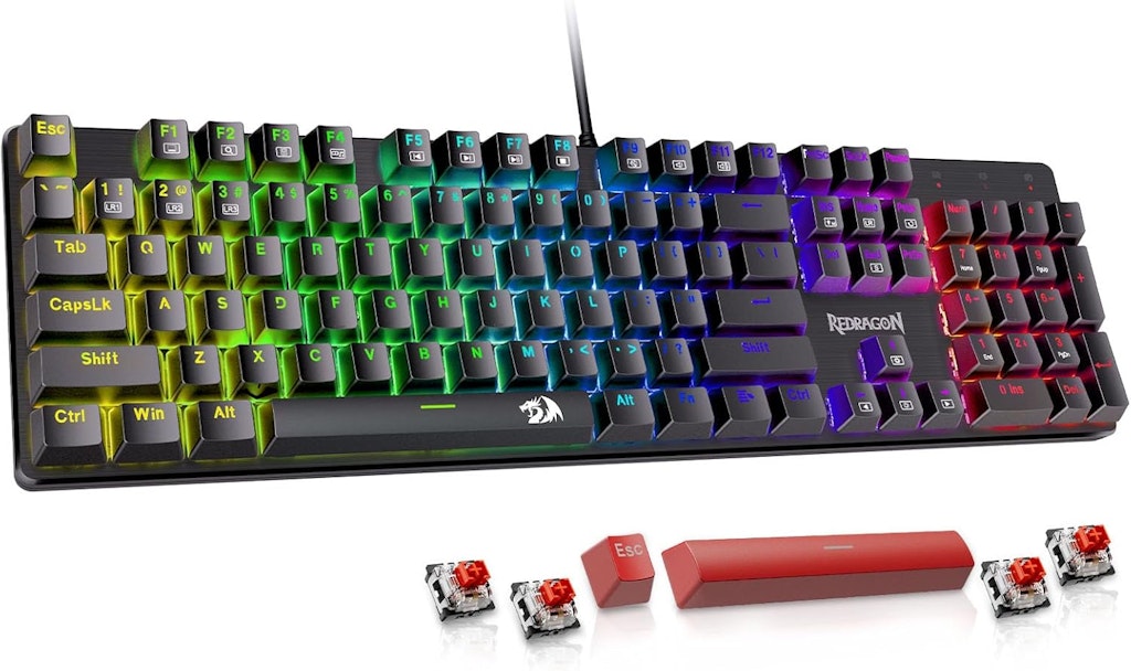 104-Key Mechanical Gaming Keyboard: $25