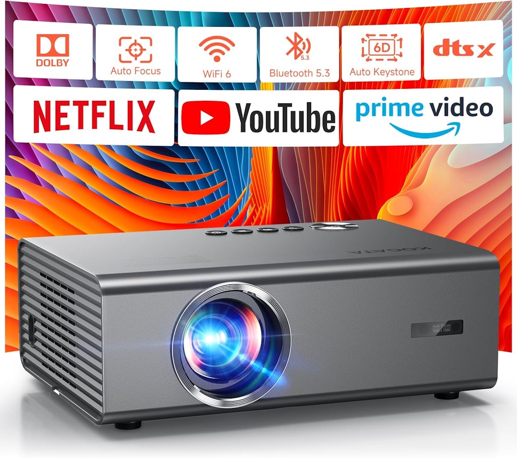 Kogata Smart Projector with WiFi 6 & Bluetooth: $99.99 Kogata Smart Projector with WiFi 6 & Bluetooth: $99.99