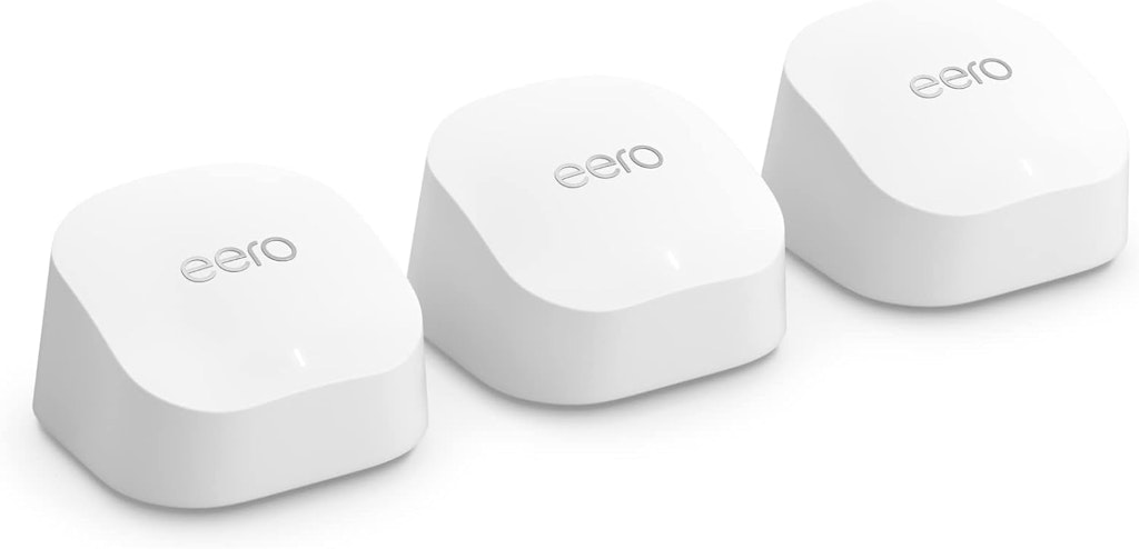Amazon eero 6+ Mesh WiFi System Gigabit 3-Pack: $210 Amazon eero 6+ Mesh WiFi System Gigabit 3-Pack: $210