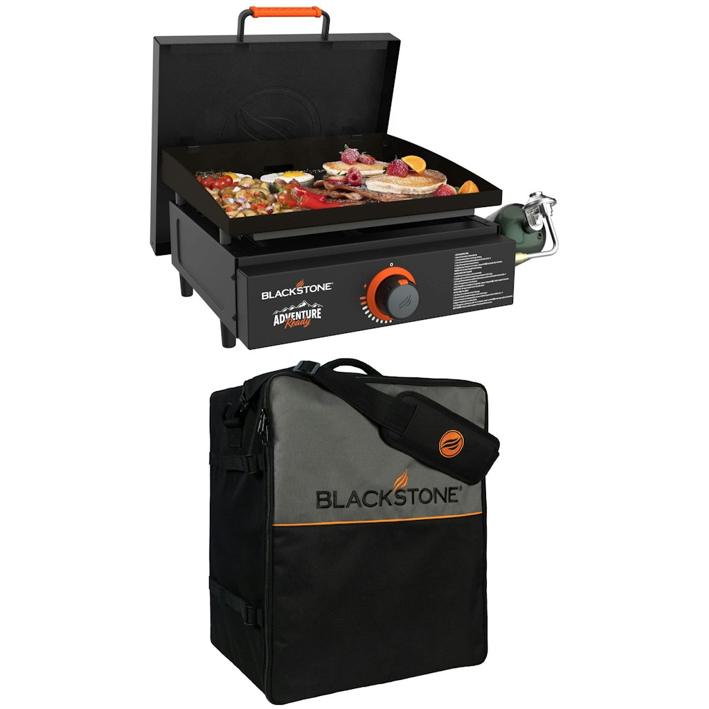 Blackstone Adventure Ready 17" Propane Griddle with Hard Cover and Protective Soft Cover: $124