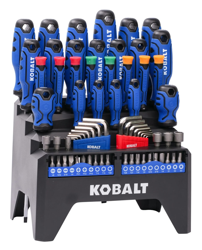 Kobalt 6" Magnetic Multi-Bit Combination Tip 69-Piece Screwdriver Set: $30 Kobalt 6" Magnetic Multi-Bit Combination Tip 69-Piece Screwdriver Set: $30