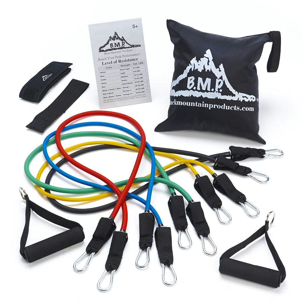 Black Mountain Products Rubber Resistance Band Set: $16