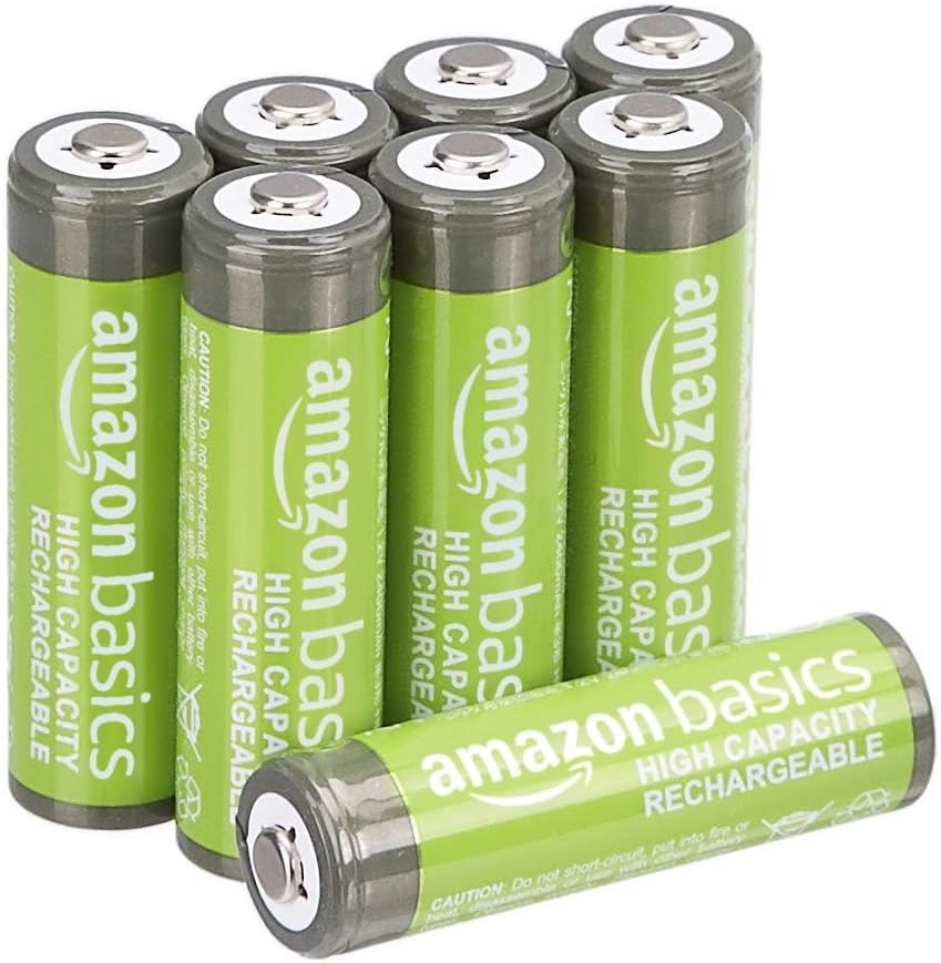 Amazon Basics Rechargeable AA NiMH Batteries 8-Pack: $6.24