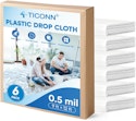Ticonn Plastic Dropcloth Multipacks for From $6.99 + free shipping w/ Prime