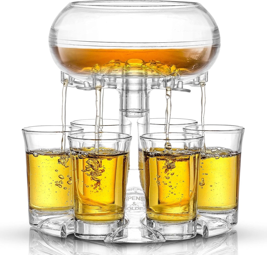 JoyJolt 6-Piece Dispenser and Shot Glass Set: $17 JoyJolt 6-Piece Dispenser and Shot Glass Set: $17
