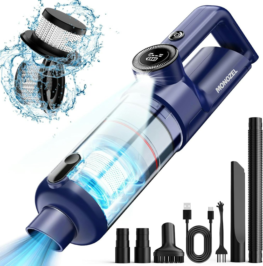 Monozel 15Kpa Cordless Handheld Vacuum: $18.99 Monozel 15Kpa Cordless Handheld Vacuum: $18.99