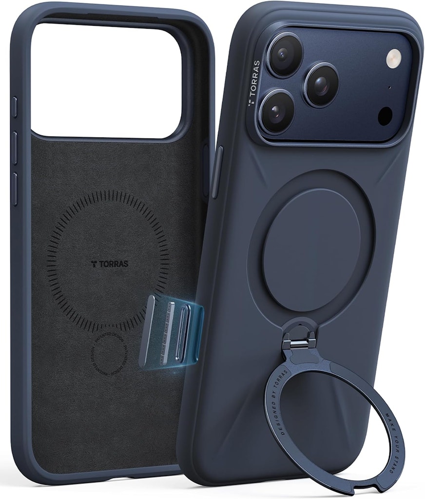 Torras Q3 Silicone 360 Spin iPhone 17 Pro Case: $41.79