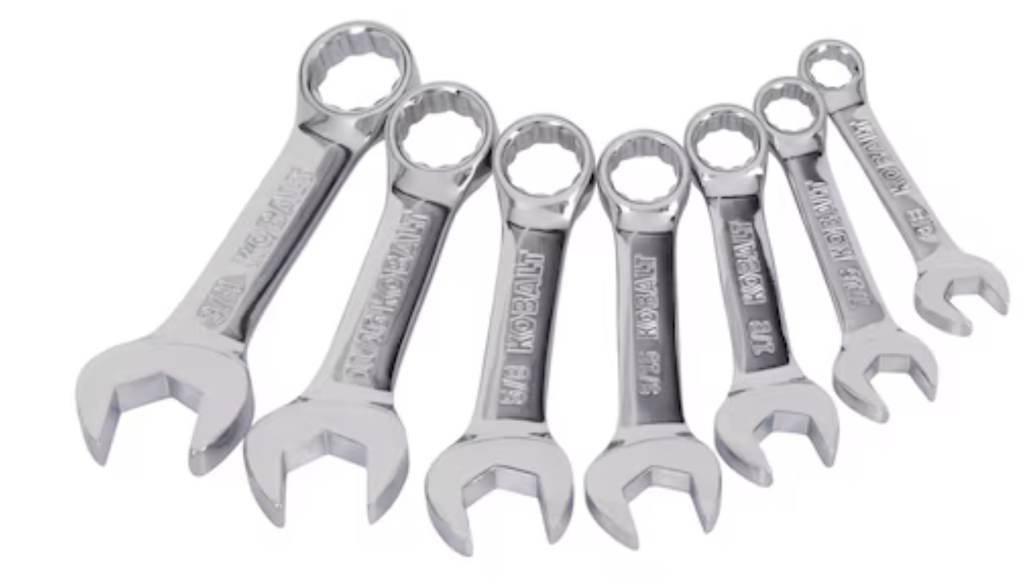 Kobalt Stubby 7-Piece SAE Wrench Set w/ Hard Case: $11 Kobalt Stubby 7-Piece SAE Wrench Set w/ Hard Case: $11