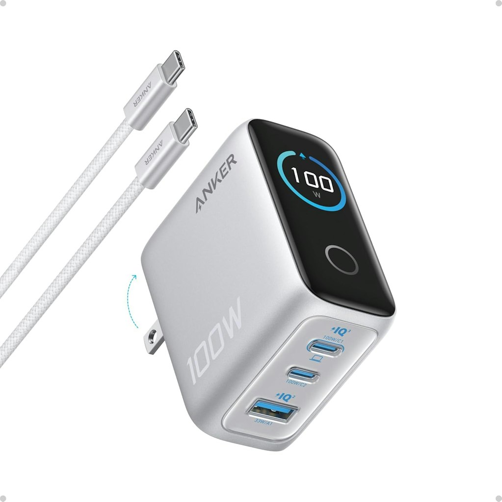 Anker 100W 3-Port Smart Touchscreen USB-C Charging Block: $55.99