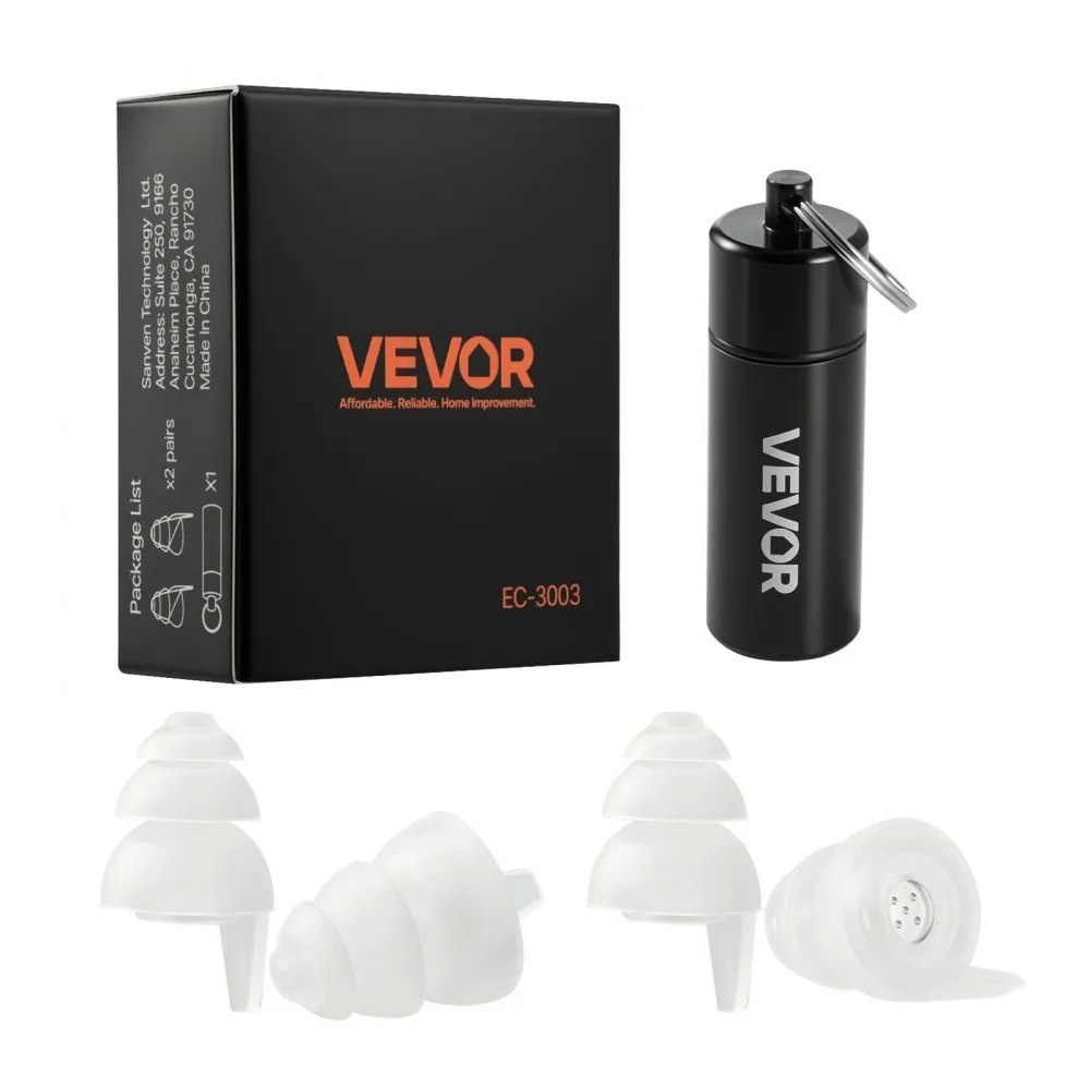 Vevor Concert Earplugs 2-Pairs Set: $8.90