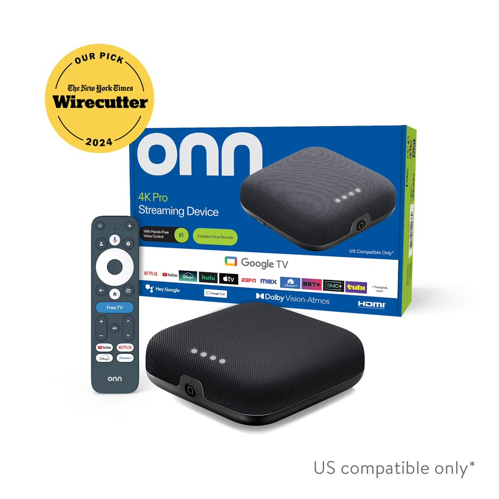 Onn 4K Pro Streaming Device w/ Gemini: $44.73