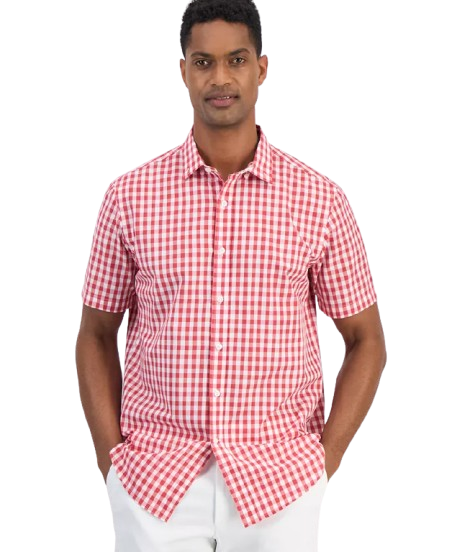 Club Room Men's Woven Gingham Shirt: $9.86 Club Room Men's Woven Gingham Shirt: $9.86