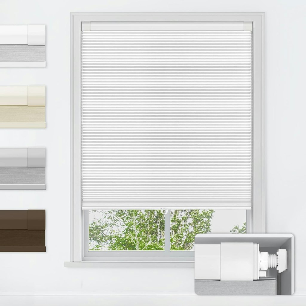 LazBlinds No Tools No Drill Cordless Cellular Shades: From $25